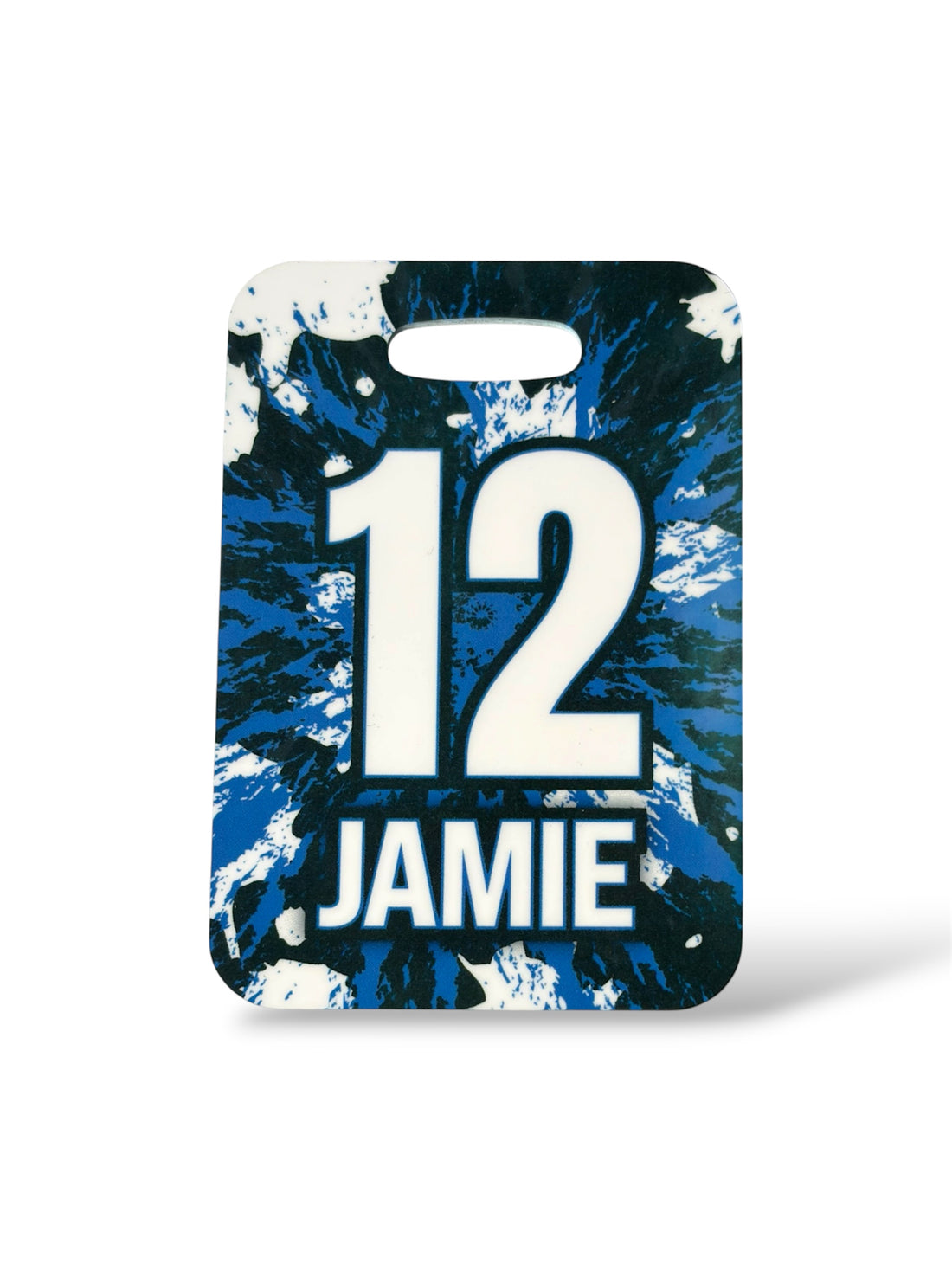 Paint Splatter Sports Bag Tag