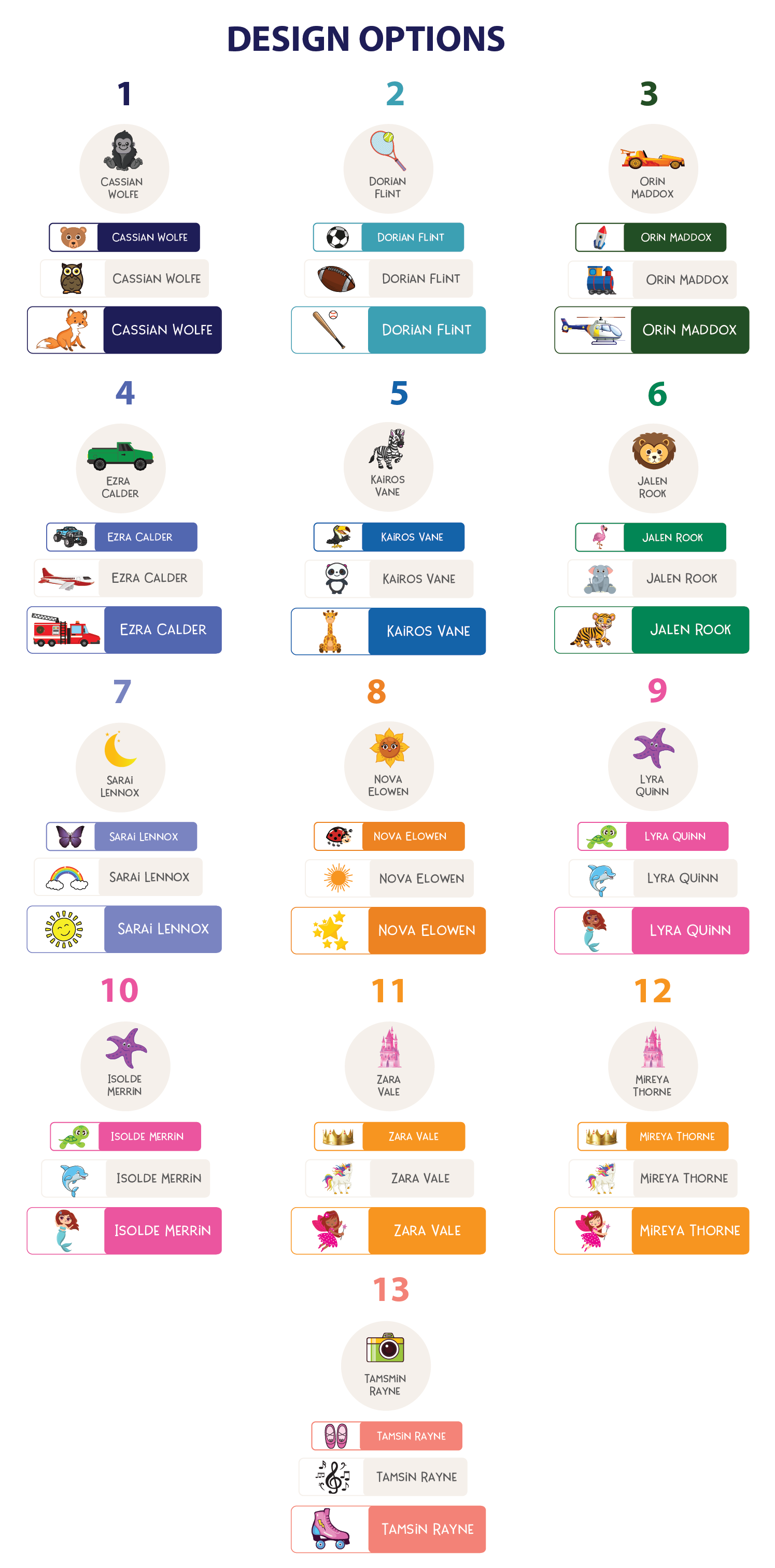 Personalized Stick-on Labels