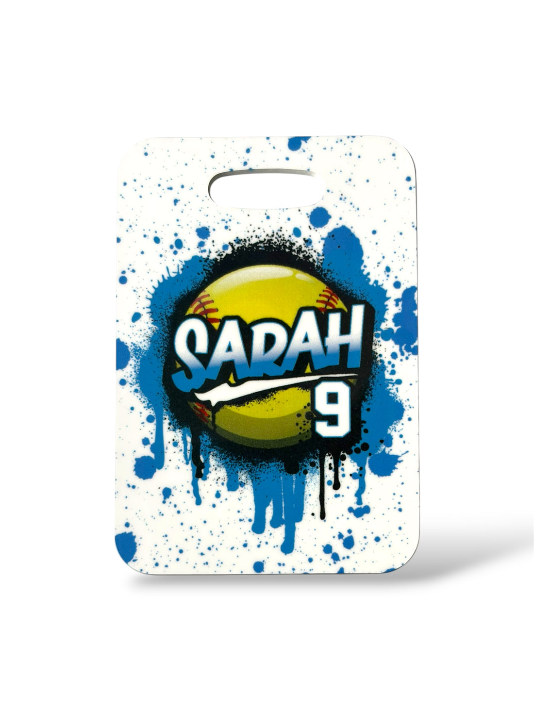 Splash Softball Bag Tag