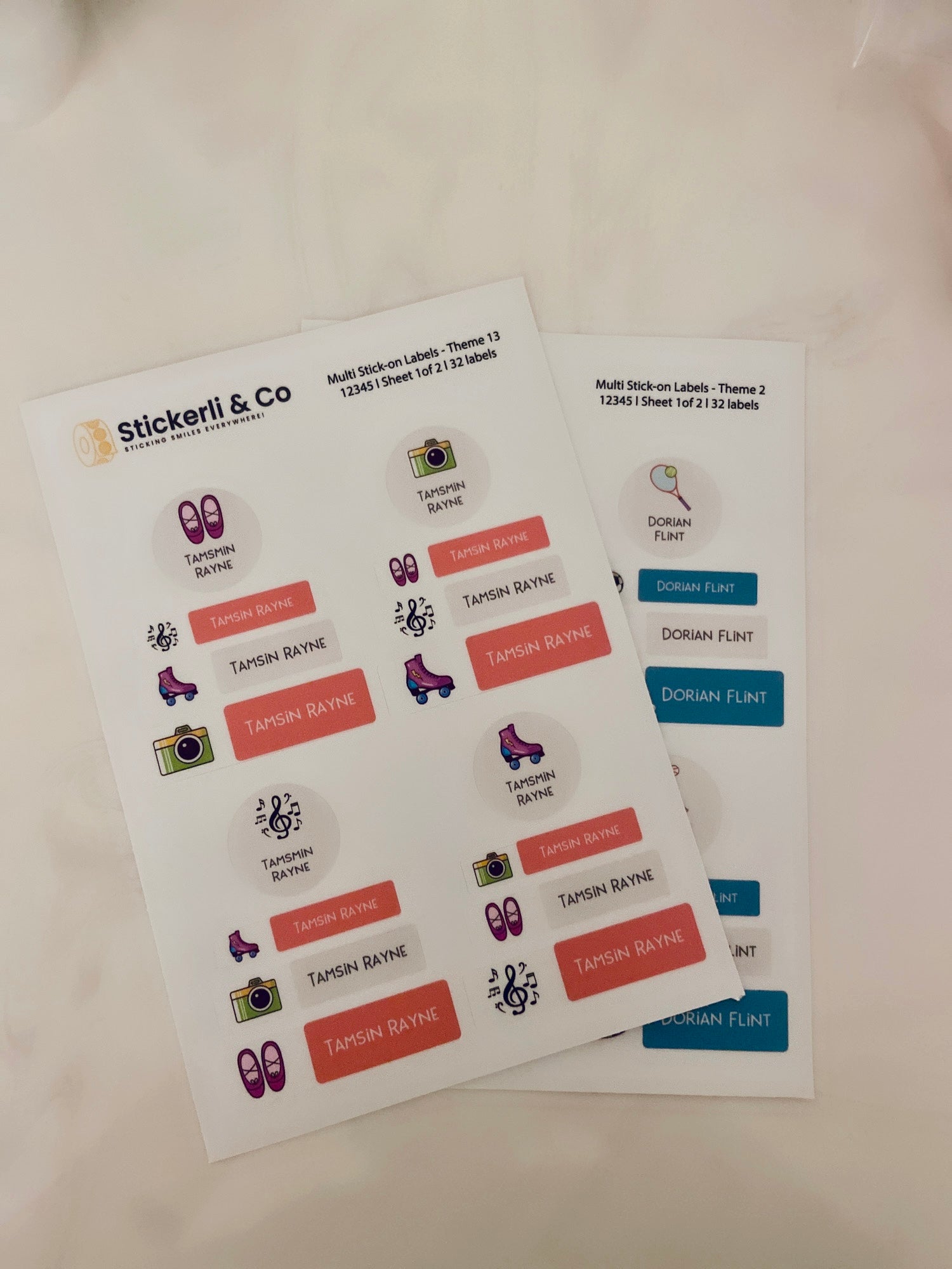 Personalized Stick-on Labels