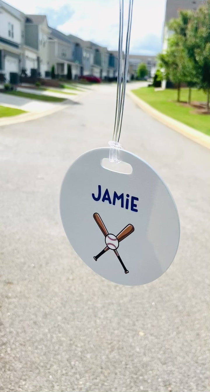 Personalized Bag Tag – 4" Round